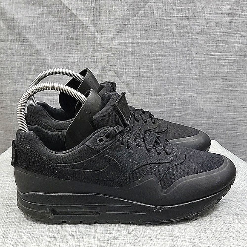 Nike Air Max 1 SP Patches Black Men's 9.5 2014 Triple USA canvas one 704901-001